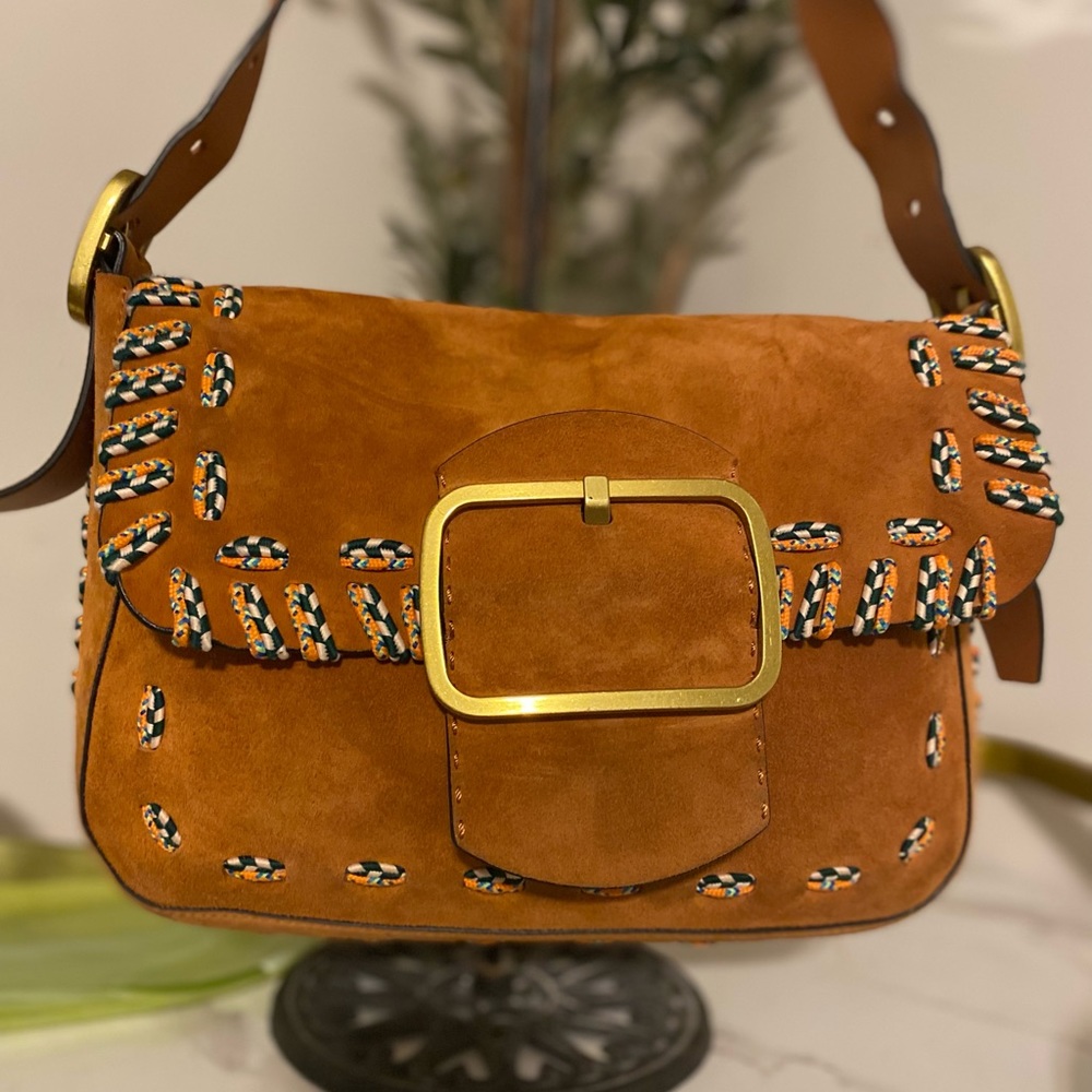 Tory Burch Sawyer Suede large satchel
